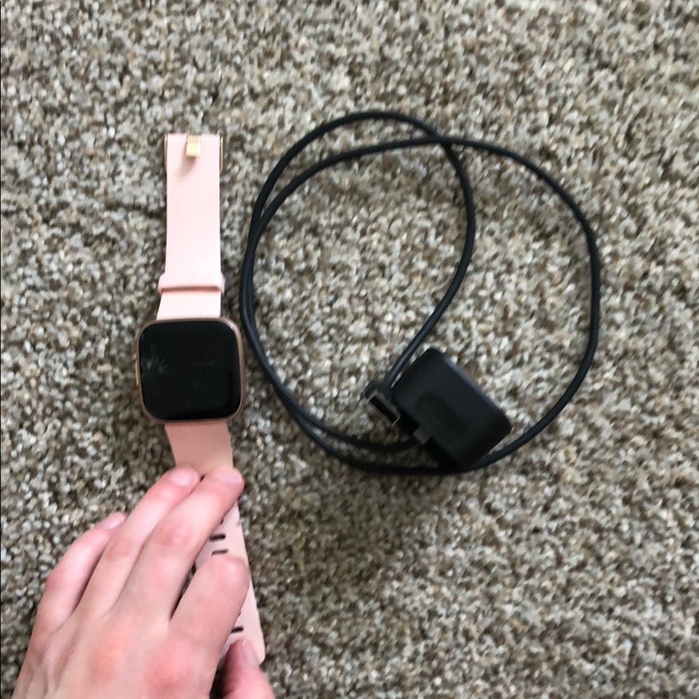 Fitbit verse Smartwatch with Pink Strap
